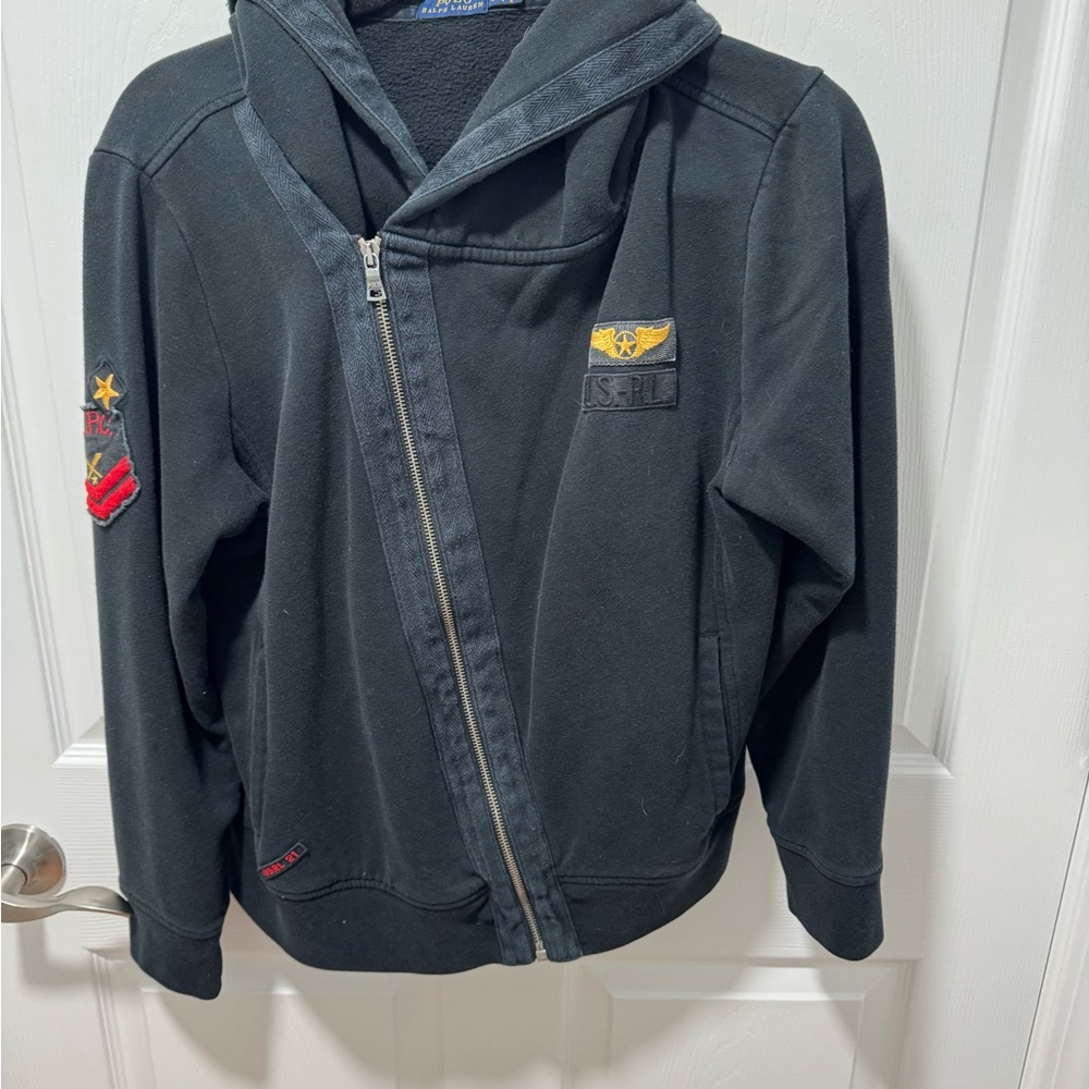Polo by Ralph Lauren Black Zip-Up Hoodie